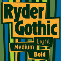 Ryder Gothic Pro Poster