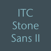 ITC Stone Sans II Poster