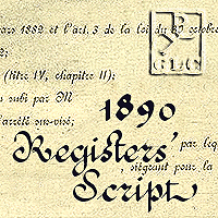 1890 Registers Script