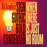 Sign Gothic Bold Condensed Poster