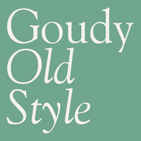 Goudy Old Style Poster