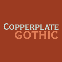 Copperplate Gothic Poster