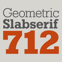 Geometric Slabserif 712 Poster