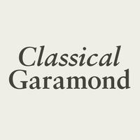 Classical Garamond Poster