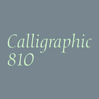 Calligraphic 810 Poster