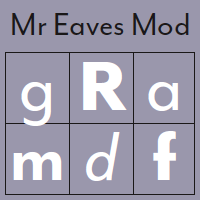 Mr Eaves Modern Poster