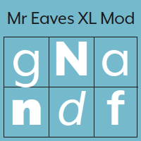 Mr Eaves XL Modern Poster