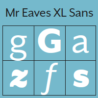 Mr Eaves XL Sans Poster