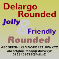 Delargo DT Rounded Poster