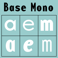 Base Monospace Poster