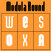 Modula Round and Ribbed Poster