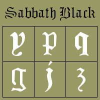 Sabbath Black Poster
