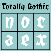 Totally Gothic & Totally Glyphic Poster