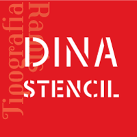Dina Stencil