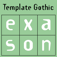 Template Gothic Poster
