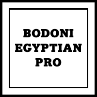 Bodoni Egyptian Pro Poster
