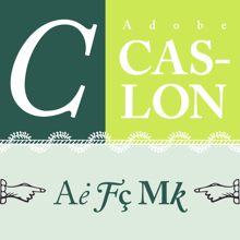 Adobe Caslon Pro®