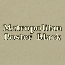 Metropolitan Poster Black