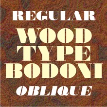 Wood Type Bodoni JNL