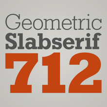Geometric Slabserif 712