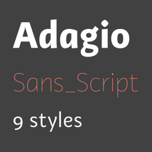 Adagio Sans Script