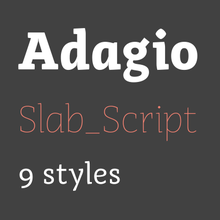 Adagio Slab Script