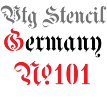 Vtg Stencil Germany No101™