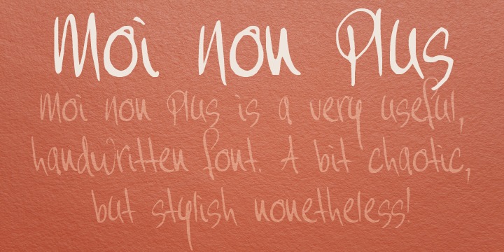 Moi Non Plus Webfont Desktop Font Myfonts