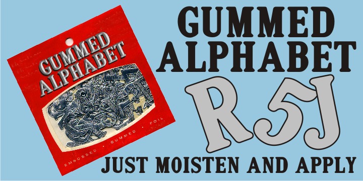 Gummed Alphabet JNL