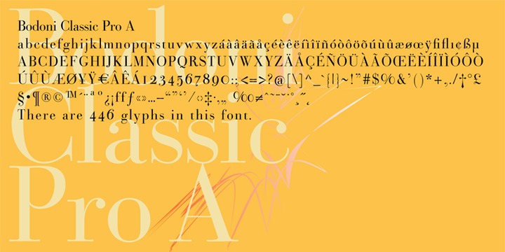 Bodoni Classic Pro