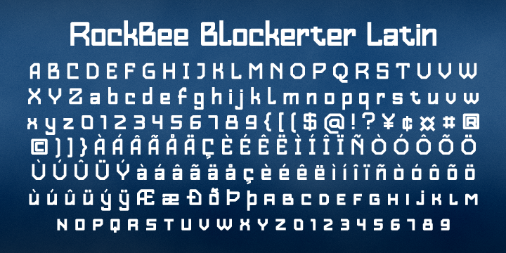 Rb Blockerter Font Webfont Desktop Myfonts