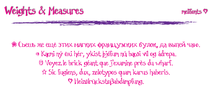 Weights And Measures