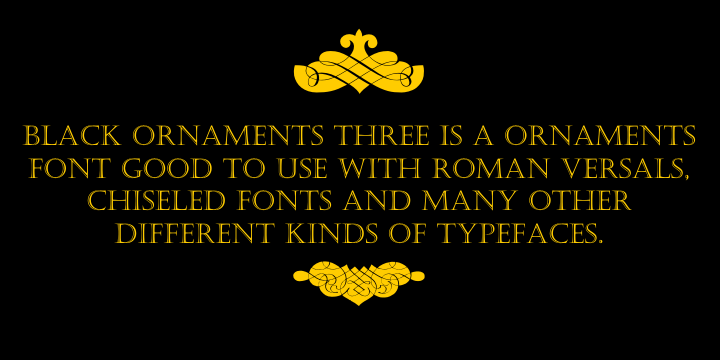 Black Ornaments Three