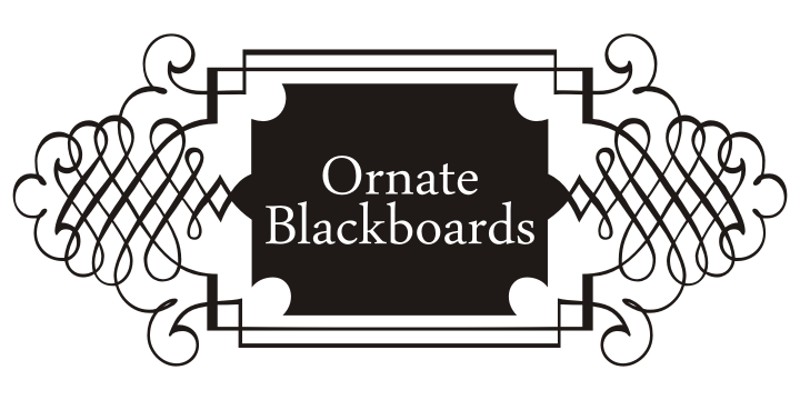 Ornate Blackboards