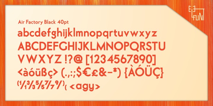 air factory font