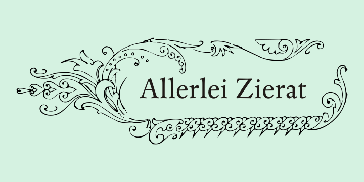 Allerlei Zierat