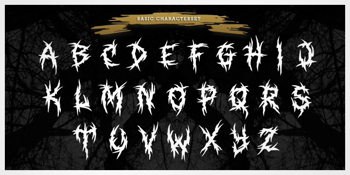 black metal font generator