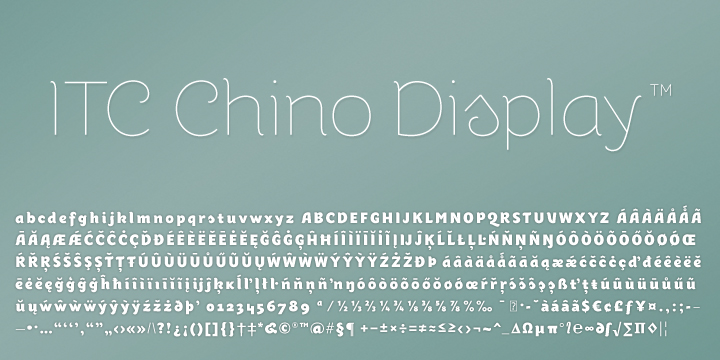 ITC Chino Display™
