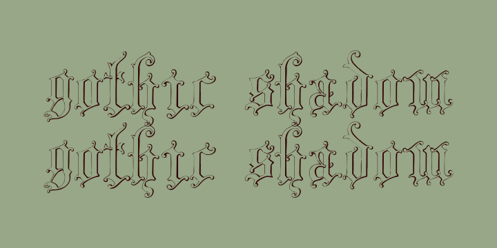 90s gothic fonts
