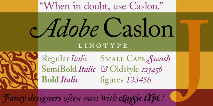 Free Adobe Caslon Pro Bold Font Download