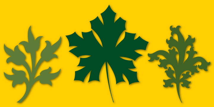 Victorian Leaf Ornaments