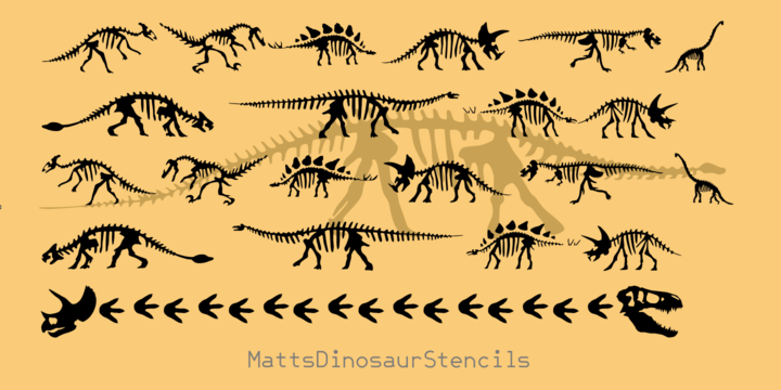 MattsDinosaurStencils™