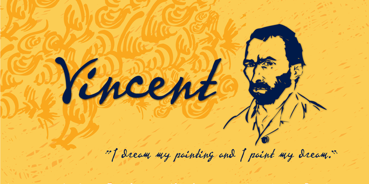 Vincent Van Gogh Font