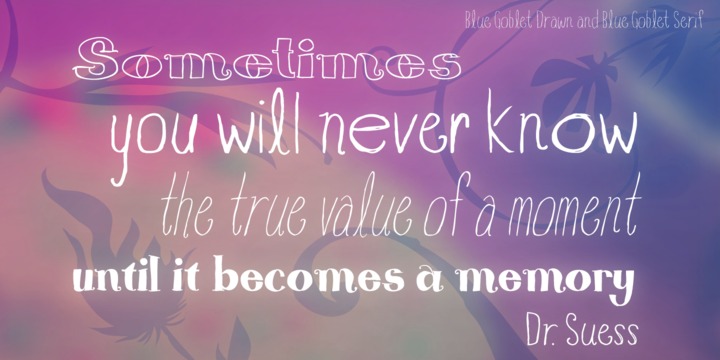 Blue Goblet Drawn™