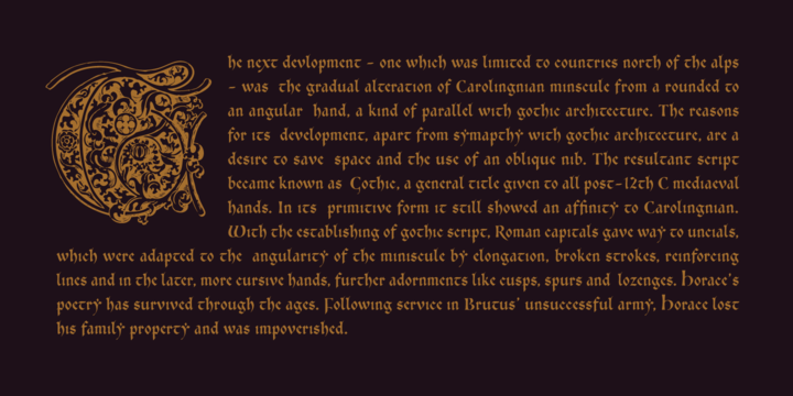 carolingian manuscript fonts