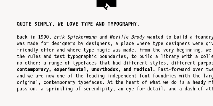 FF Letter Gothic™ Mono