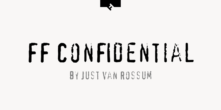 ff confidential font