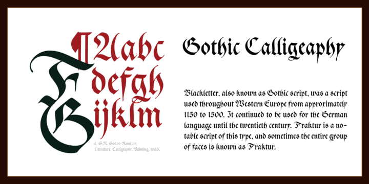 Cal Gothic Fraktur