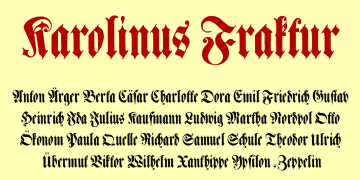 Karolinus Fraktur 