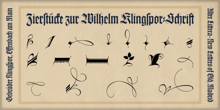 Wilhelm Klingspor Schrift 